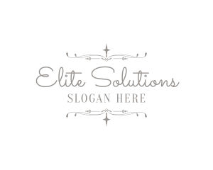 Elite Elegant Wedding logo design