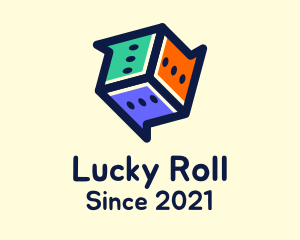 Multicolor Chat Dice logo