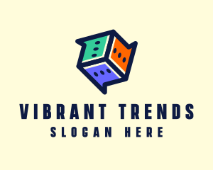 Multicolor Chat Dice logo