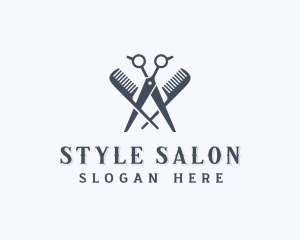 Barbershop Grooming Haircut logo design