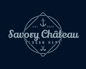 Anchor Maritime Emblem logo design