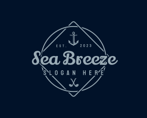 Anchor Maritime Emblem logo design