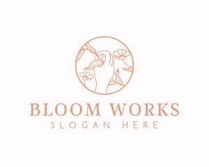 Natural Floral Boutique logo design