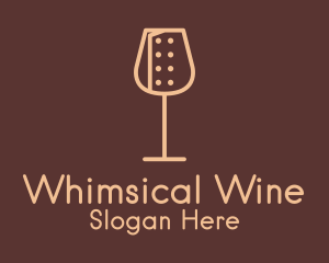 Chef Wine Glass logo design