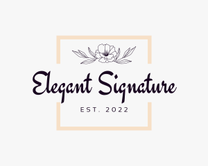 Elegant Floral Business  logo design