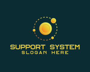 Coin Solar System logo design