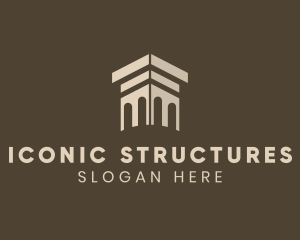 Finance Column Structure logo design