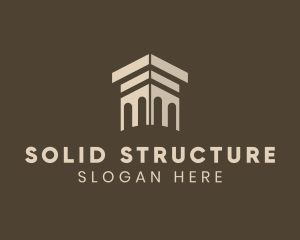 Finance Column Structure logo design