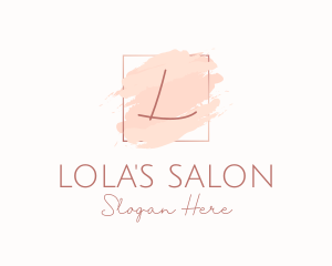 Watercolor Signature Beauty logo design