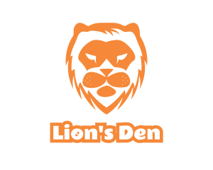 Abstract Lion Face logo design