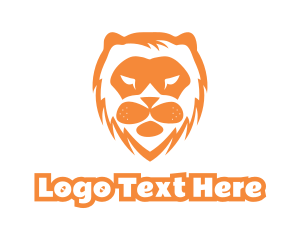 Lion - Abstract Lion Face logo design