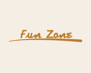 Funky Cursive Brand logo design