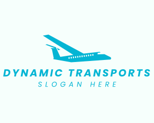 Logistics Transport Plane logo design