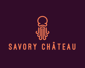 Sea Octopus Tentacles logo design