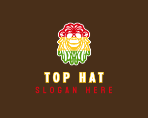 Jamaican Rasta Monkey logo design