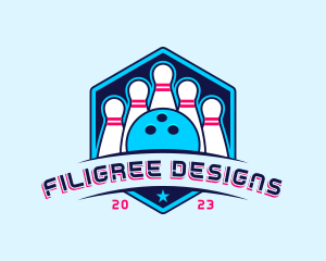 Bowling Sports Championship logo design