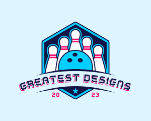 Bowling Sports Championship logo design