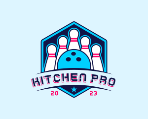 Bowling Sports Championship logo design