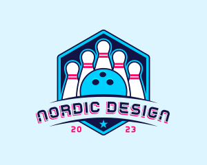 Bowling Sports Championship logo design