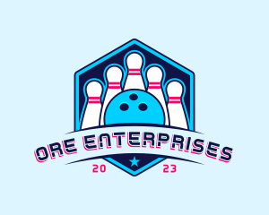 Bowling Sports Championship logo design