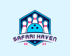 Bowling Sports Championship logo design