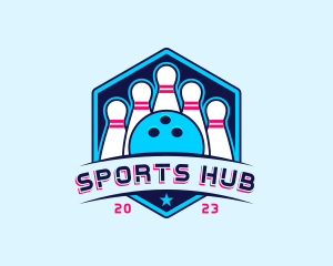 Bowling Sports Championship logo design