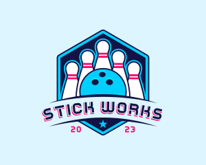 Bowling Sports Championship logo design