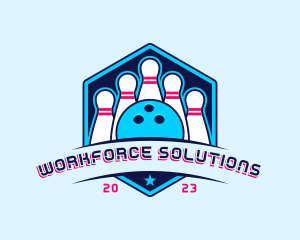 Bowling Sports Championship logo design