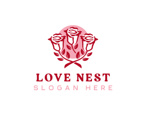 Sweet Love Roses logo design