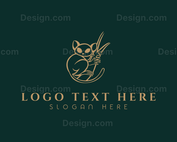 Luxurious Primate Tarsier Logo