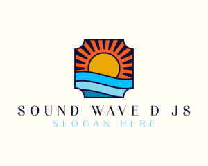 Seaside Beach Resort logo design