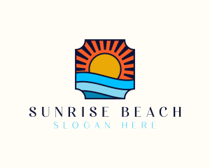 Seaside Beach Resort logo design