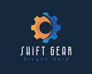 Mechanical Gear Engine  logo design