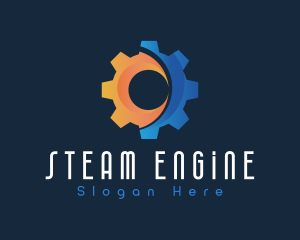 Mechanical Gear Engine  logo design