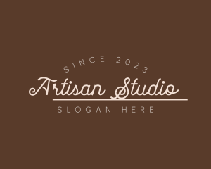 Retro Cursive Business logo design