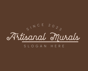 Retro Cursive Business logo design