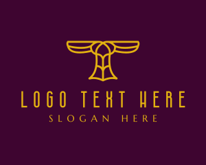 Totem Statue Letter T logo