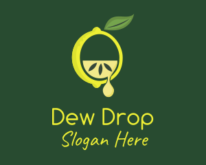Organic Lemon Droplet logo