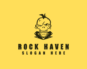 Skull Rock Brand logo design