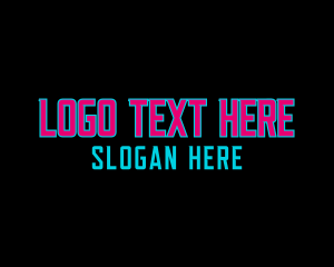 Neon Tech Wordmark logo