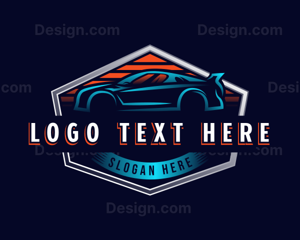 Driving Car Automotive Logo