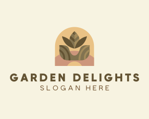 Indoor Plant Leaf logo design