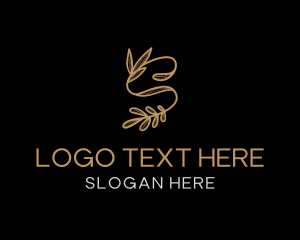 Elegant Foliage Letter S logo