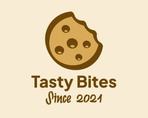 Brown Cookie Snack  logo design