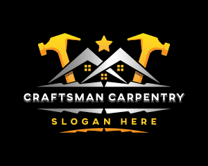 Hammer Carpenter Tools logo design