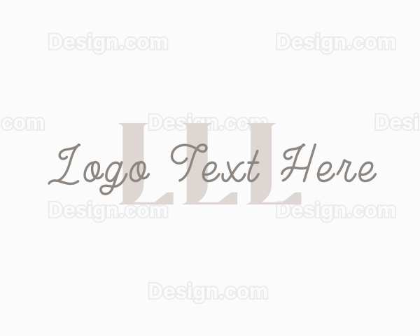 Feminine Script Business Logo