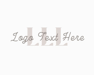 Feminine Script Business logo