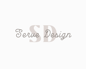 Feminine Script Business logo design