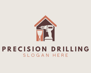 Drill & Scraper Renovation logo design