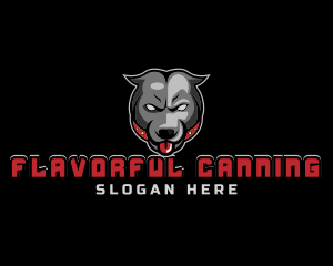 Pit Bull Angry Gaming logo design